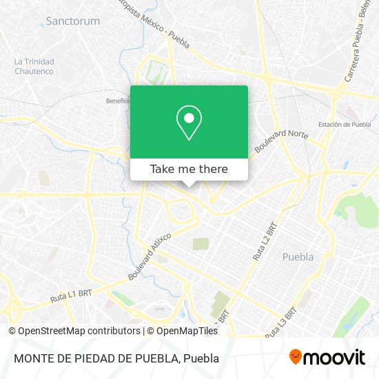 MONTE DE PIEDAD DE PUEBLA map