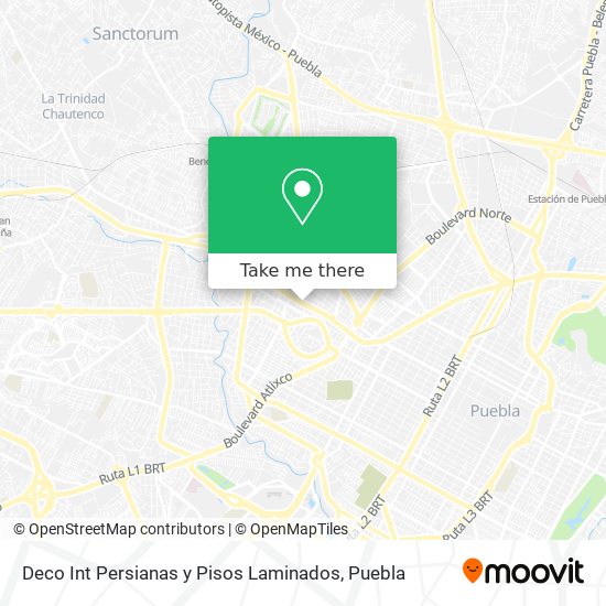 Mapa de Deco Int Persianas y Pisos Laminados