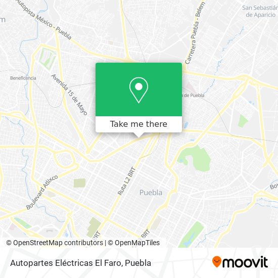 Autopartes Eléctricas El Faro map