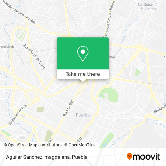 Mapa de Aguilar Sanchez, magdalena