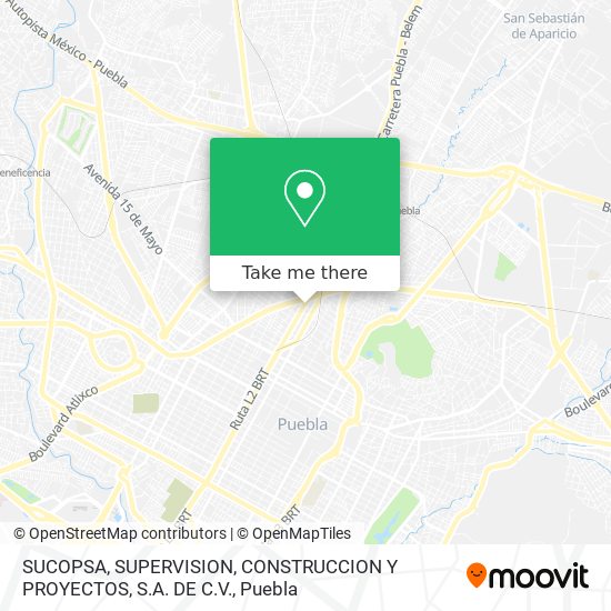 SUCOPSA, SUPERVISION, CONSTRUCCION Y PROYECTOS, S.A. DE C.V. map