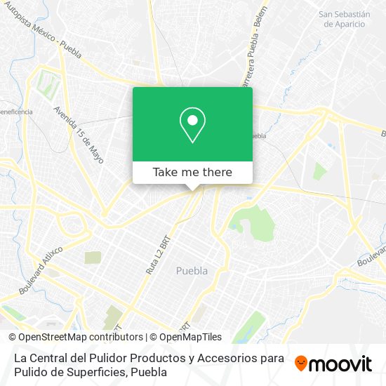 La Central del Pulidor Productos y Accesorios para Pulido de Superficies map