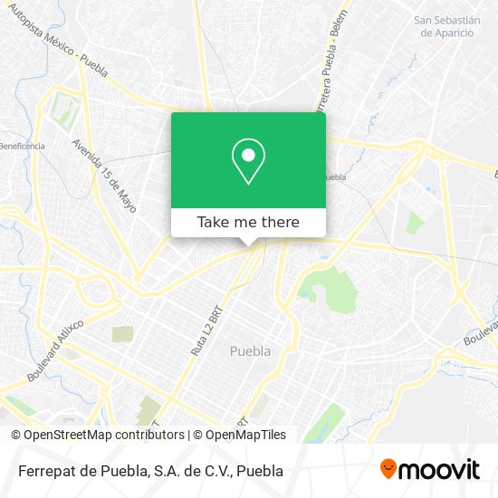 Ferrepat de Puebla, S.A. de C.V. map