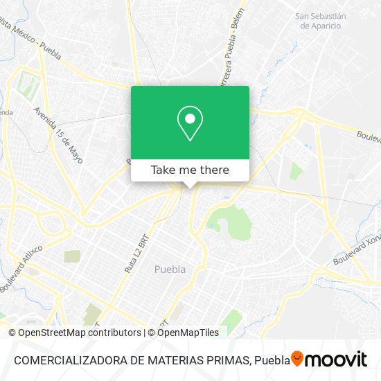 COMERCIALIZADORA DE MATERIAS PRIMAS map
