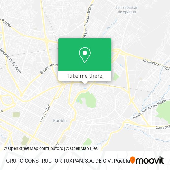 GRUPO CONSTRUCTOR TUXPAN, S.A. DE C.V. map