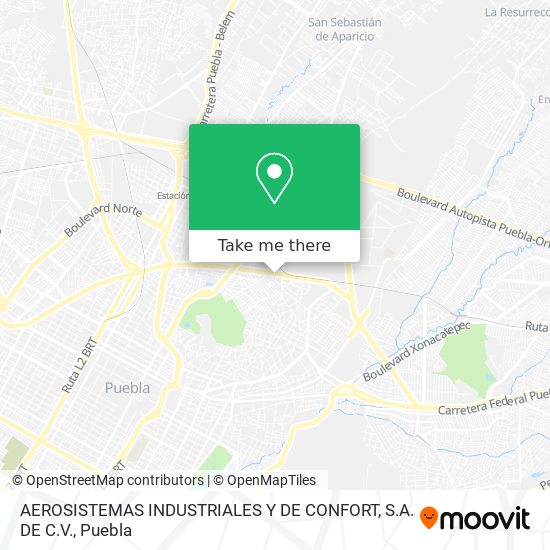 AEROSISTEMAS INDUSTRIALES Y DE CONFORT, S.A. DE C.V. map