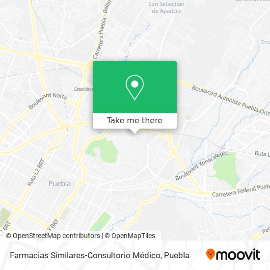 Farmacias Similares-Consultorio Médico map