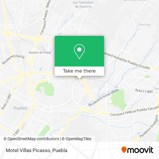 Motel Villas Picasso map