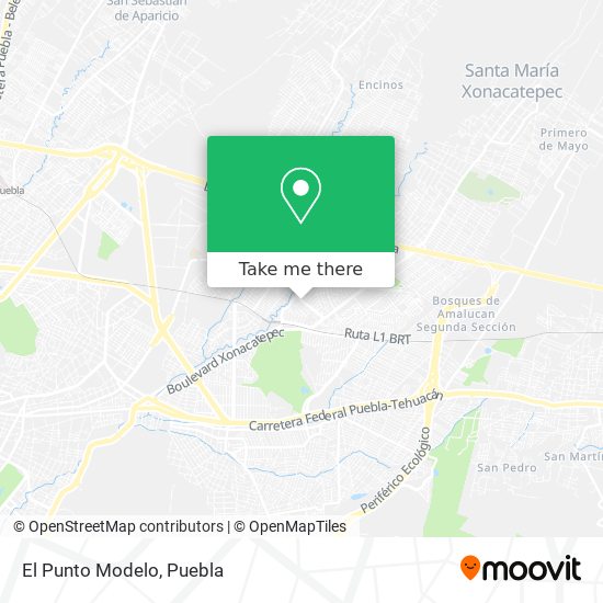 Mapa de El Punto Modelo