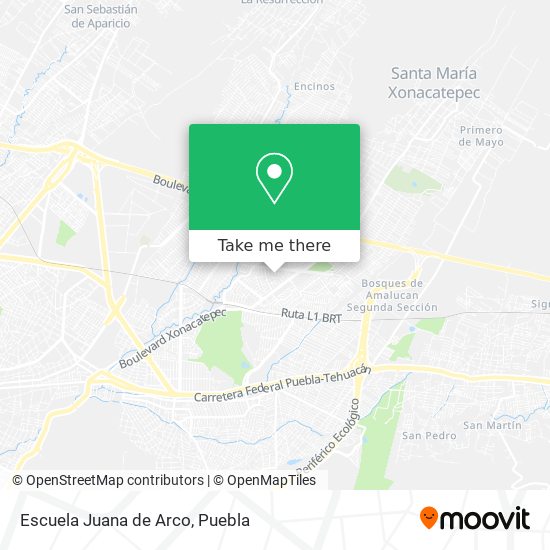 Mapa de Escuela Juana de Arco