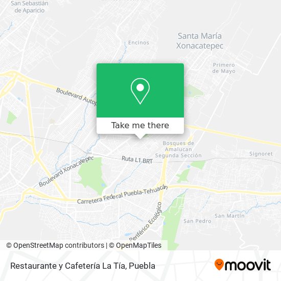 Restaurante y Cafetería La Tía map