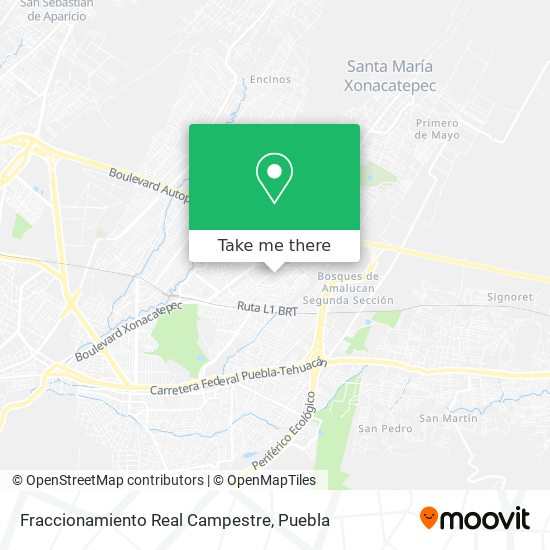 Mapa de Fraccionamiento Real Campestre