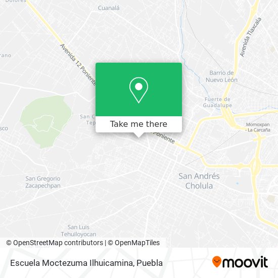 Mapa de Escuela Moctezuma Ilhuicamina