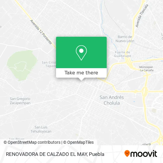 RENOVADORA DE CALZADO EL MAY map