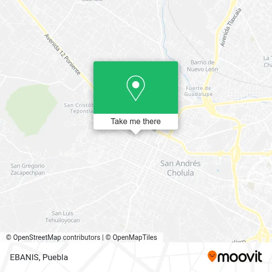 EBANIS map