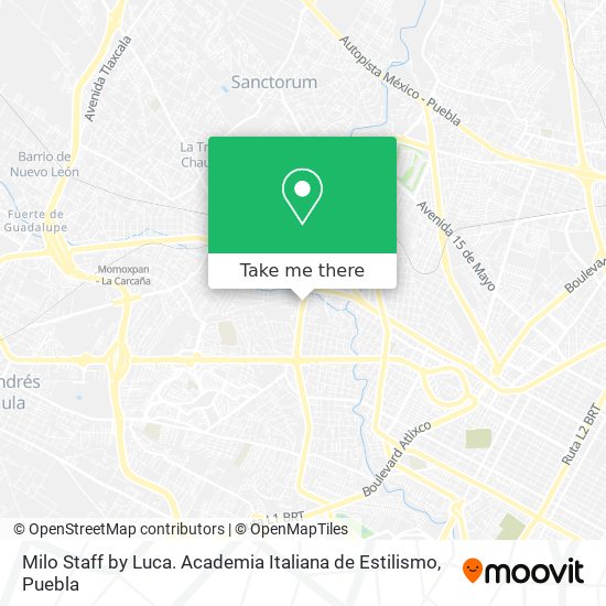 Milo Staff by Luca. Academia Italiana de Estilismo map