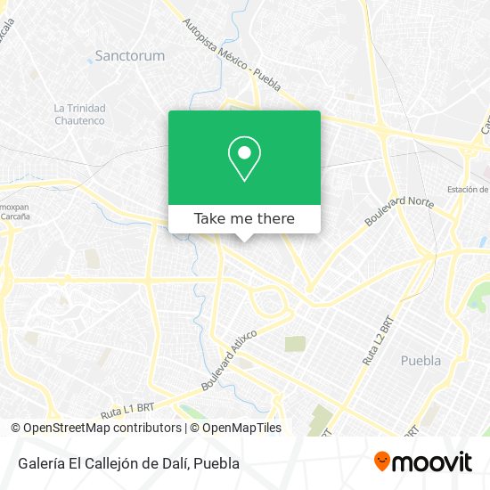Mapa de Galería El Callejón de Dalí