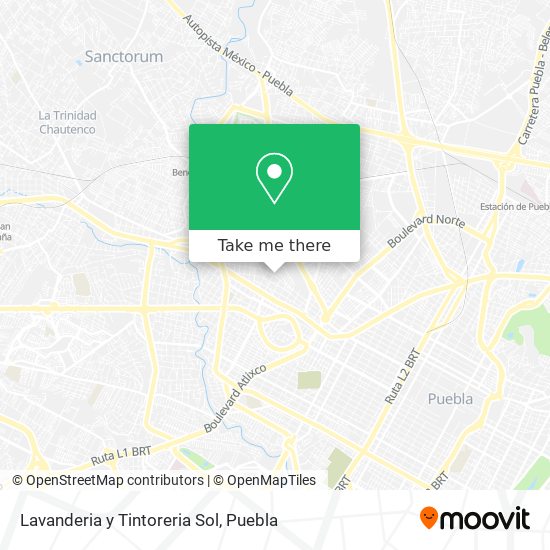 Mapa de Lavanderia y Tintoreria Sol