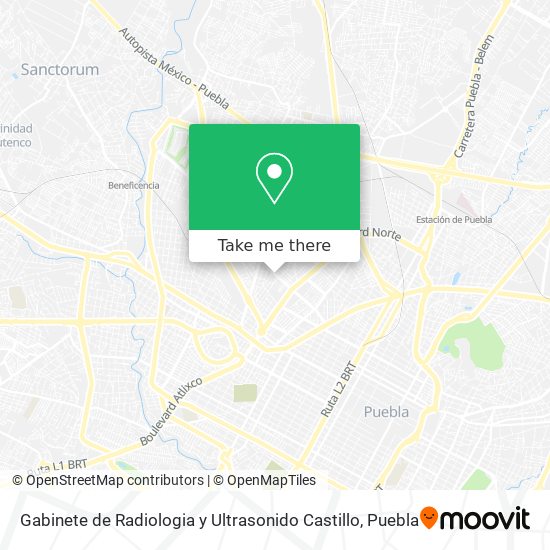 Gabinete de Radiologia y Ultrasonido Castillo map