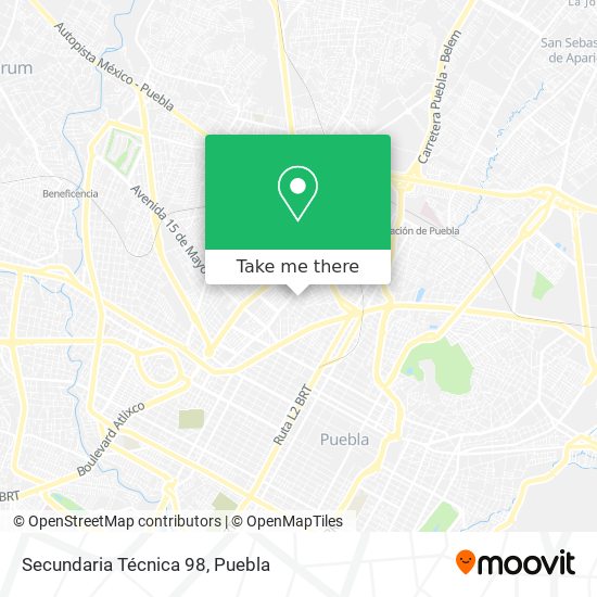 Secundaria Técnica 98 map