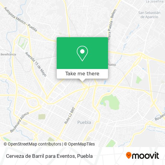 Cerveza de Barril para Eventos map