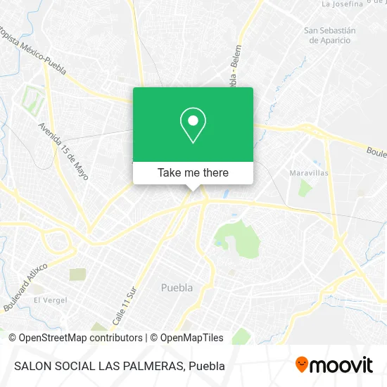 SALON SOCIAL LAS PALMERAS map