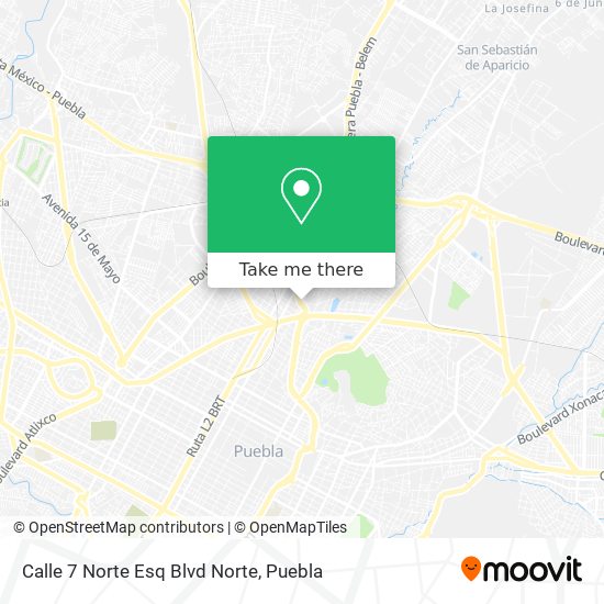 Calle 7 Norte Esq Blvd Norte map