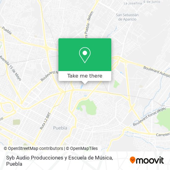 Syb Audio Producciones y Escuela de Música map