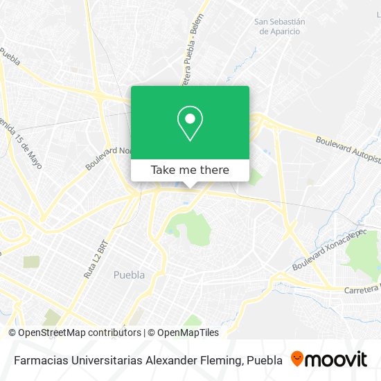 Farmacias Universitarias Alexander Fleming map
