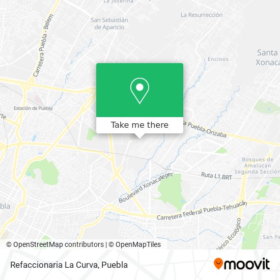 Mapa de Refaccionaria La Curva
