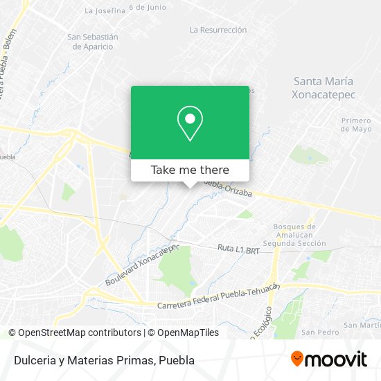 Dulceria y Materias Primas map