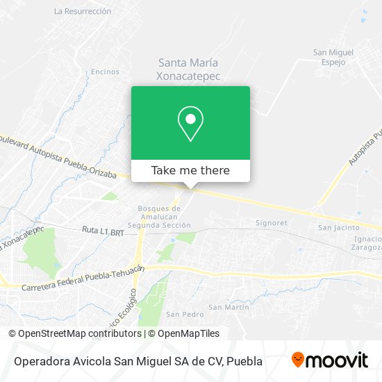 Operadora Avicola San Miguel SA de CV map