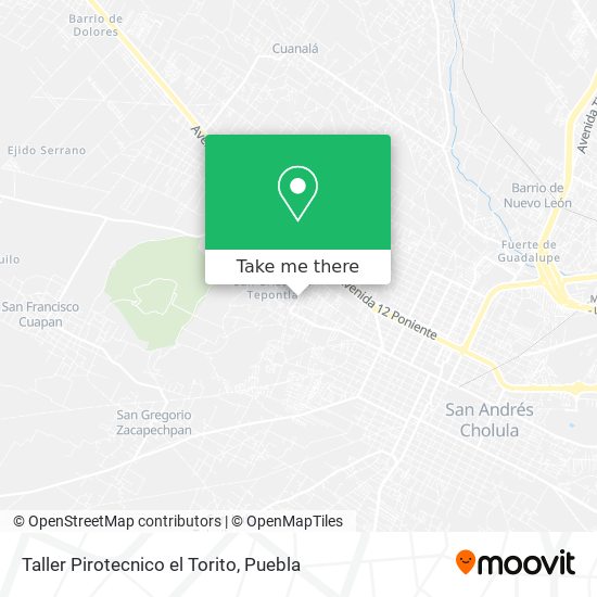 Taller Pirotecnico el Torito map