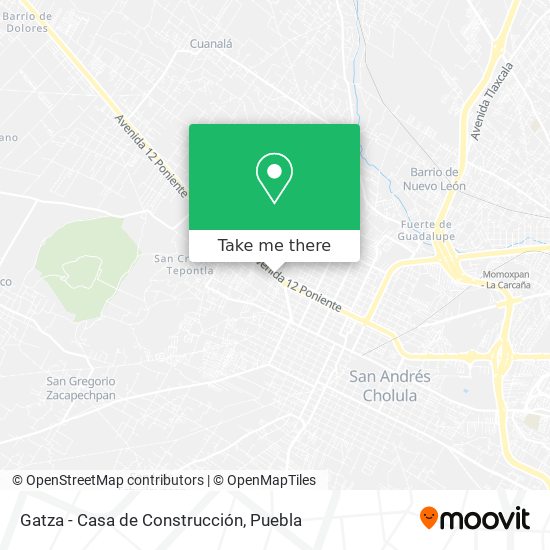 How to get to Gatza - Casa de Construcción in San Jerónimo Tecuanipan by  Bus?