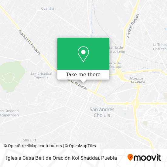 Iglesia Casa Beit de Oración Kol Shaddai map