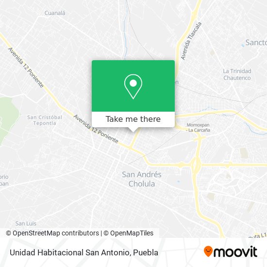 Mapa de Unidad Habitacional San Antonio