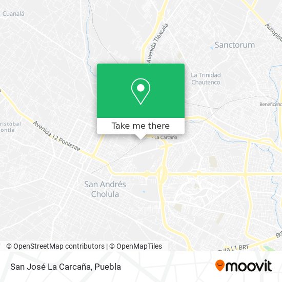 San José La Carcaña map