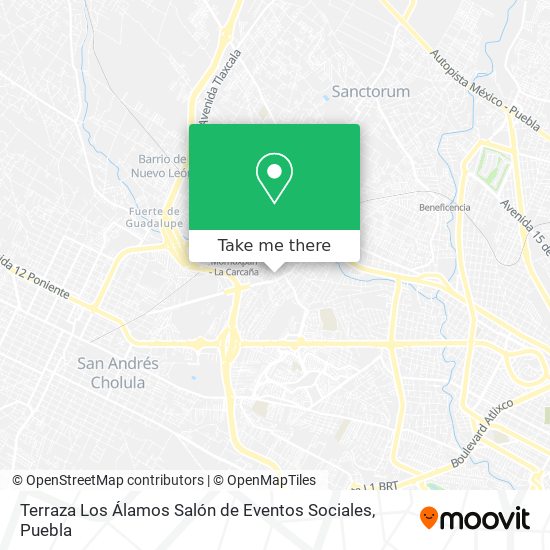 Terraza Los Álamos Salón de Eventos Sociales map