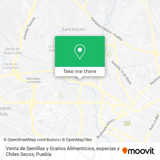 Venta de Semillas y Granos Alimenticios, especias y Chiles Secos map