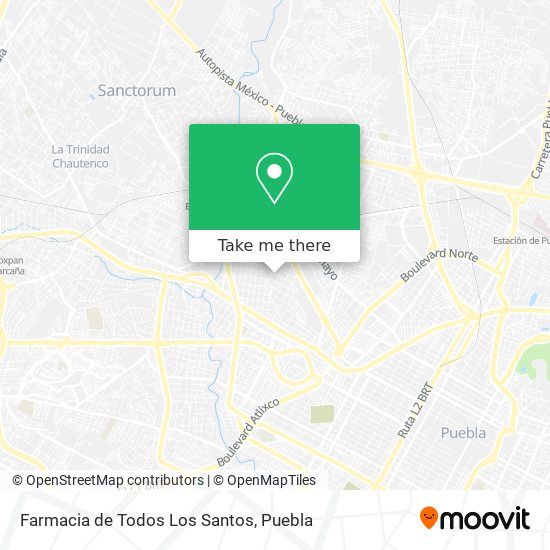 Mapa de Farmacia de Todos Los Santos