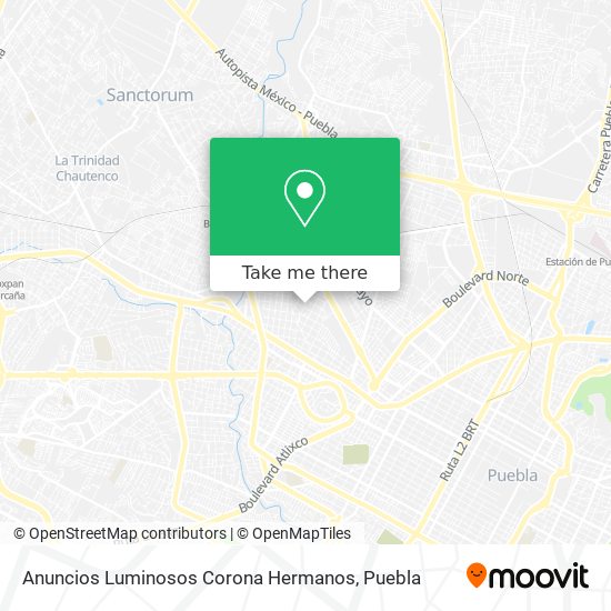 Anuncios Luminosos Corona Hermanos map