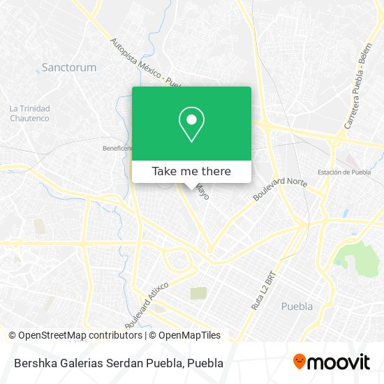 Bershka Galerias Serdan Puebla map