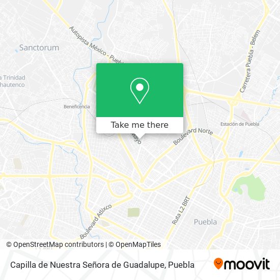 Mapa de Capilla de Nuestra Señora de Guadalupe