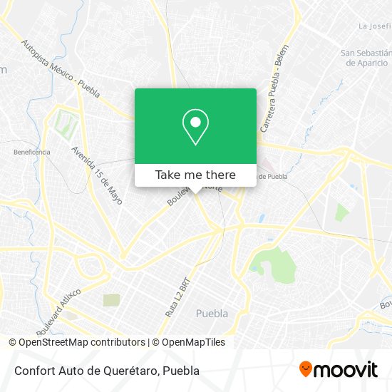 Confort Auto de Querétaro map