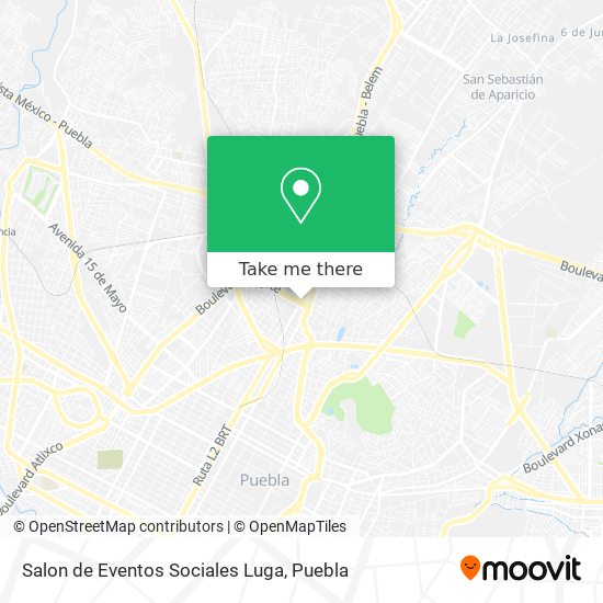 Salon de Eventos Sociales Luga map