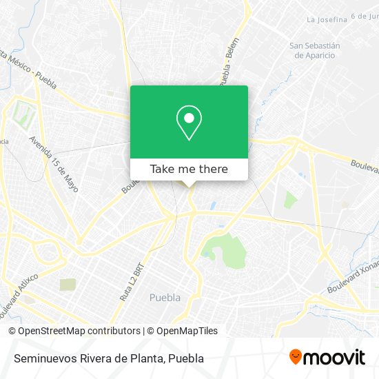 Mapa de Seminuevos Rivera de Planta