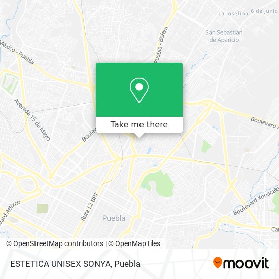 Mapa de ESTETICA UNISEX SONYA