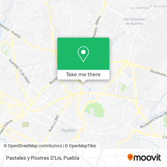 Mapa de Pasteles y Postres D'Lis
