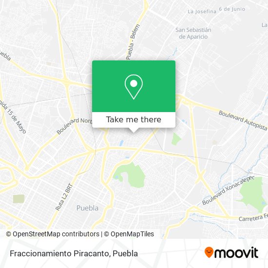 Mapa de Fraccionamiento Piracanto