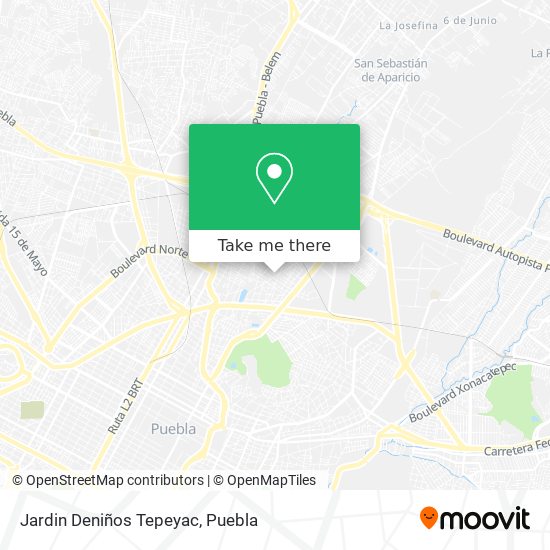 Mapa de Jardin Deniños Tepeyac